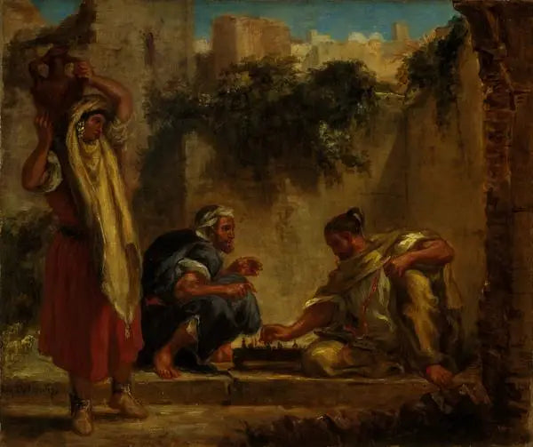 Arabes jouant aux échecs - Eugène Delacroix