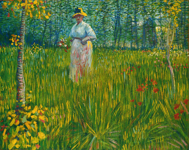 Femme dans un jardin - Vincent van Gogh