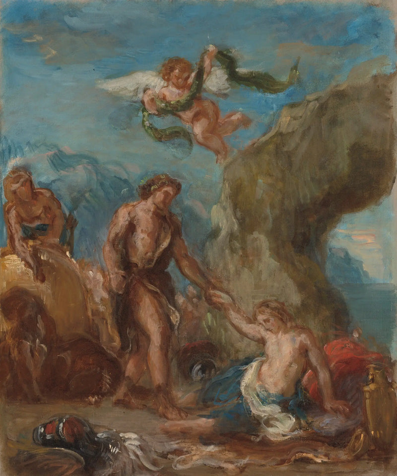 Bacchus et Ariane (Esquisse pour « L'Automne » des « Quatre Saisons ») - Eugène Delacroix
