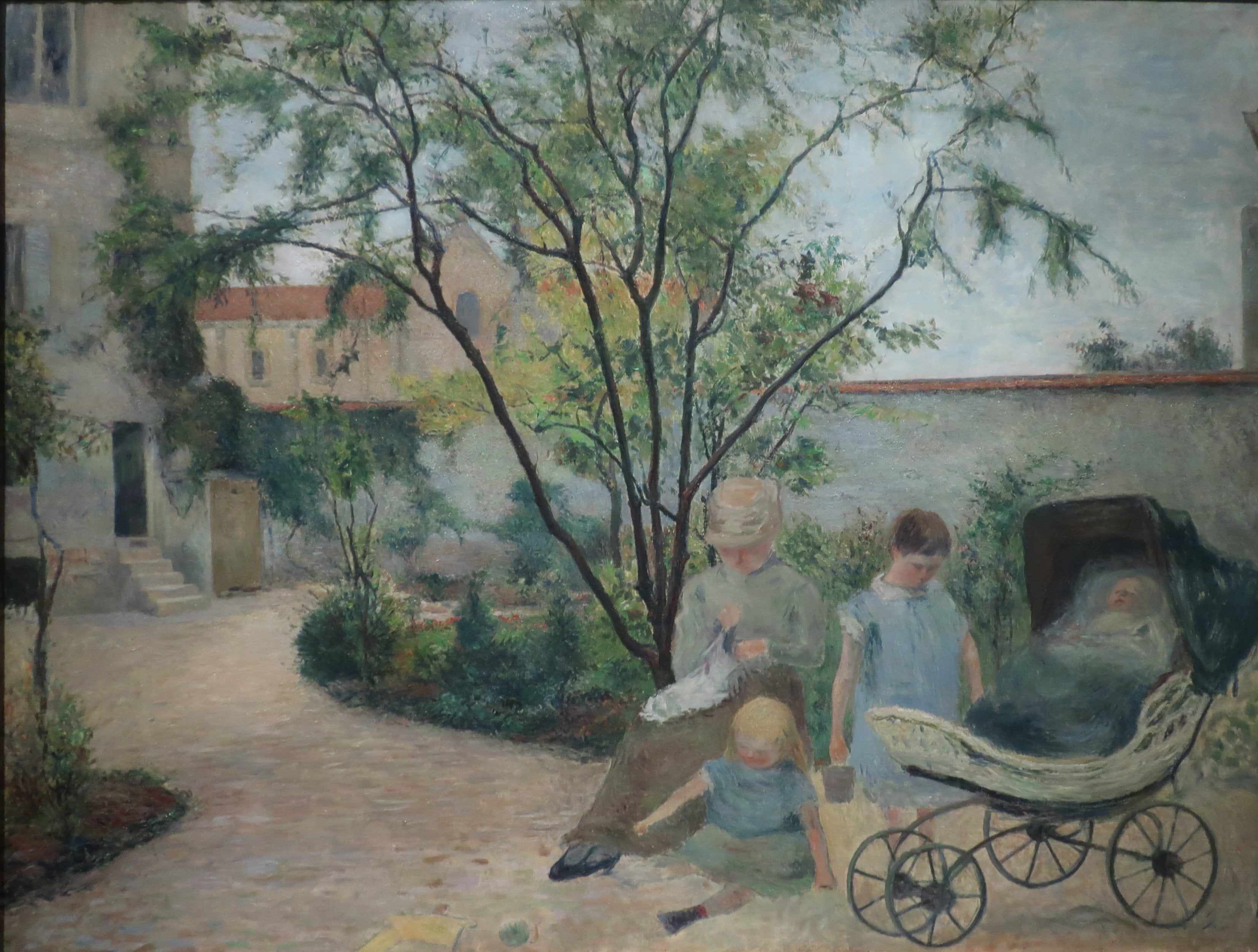 La Famille du peintre au jardin, rue Carcel - Paul Gauguin