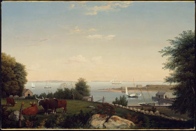 Gloucester depuis Brookbank - Fitz Henry Lane - Alpha Reproduction