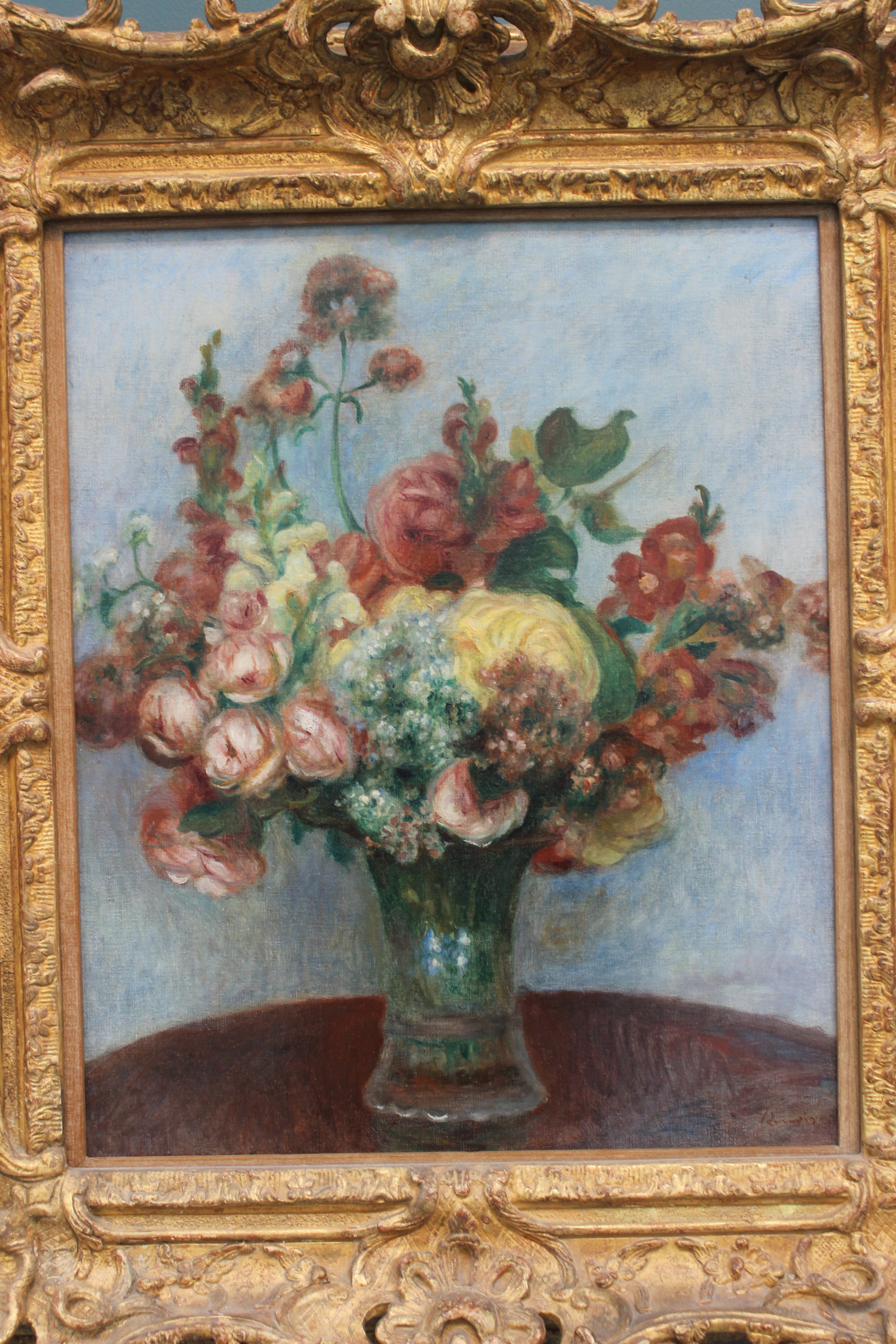 Reproduction du tableau « Fleurs dans un vase - Pierre-Auguste Renoir » par Alpha Reproduction en peinture à l’huile