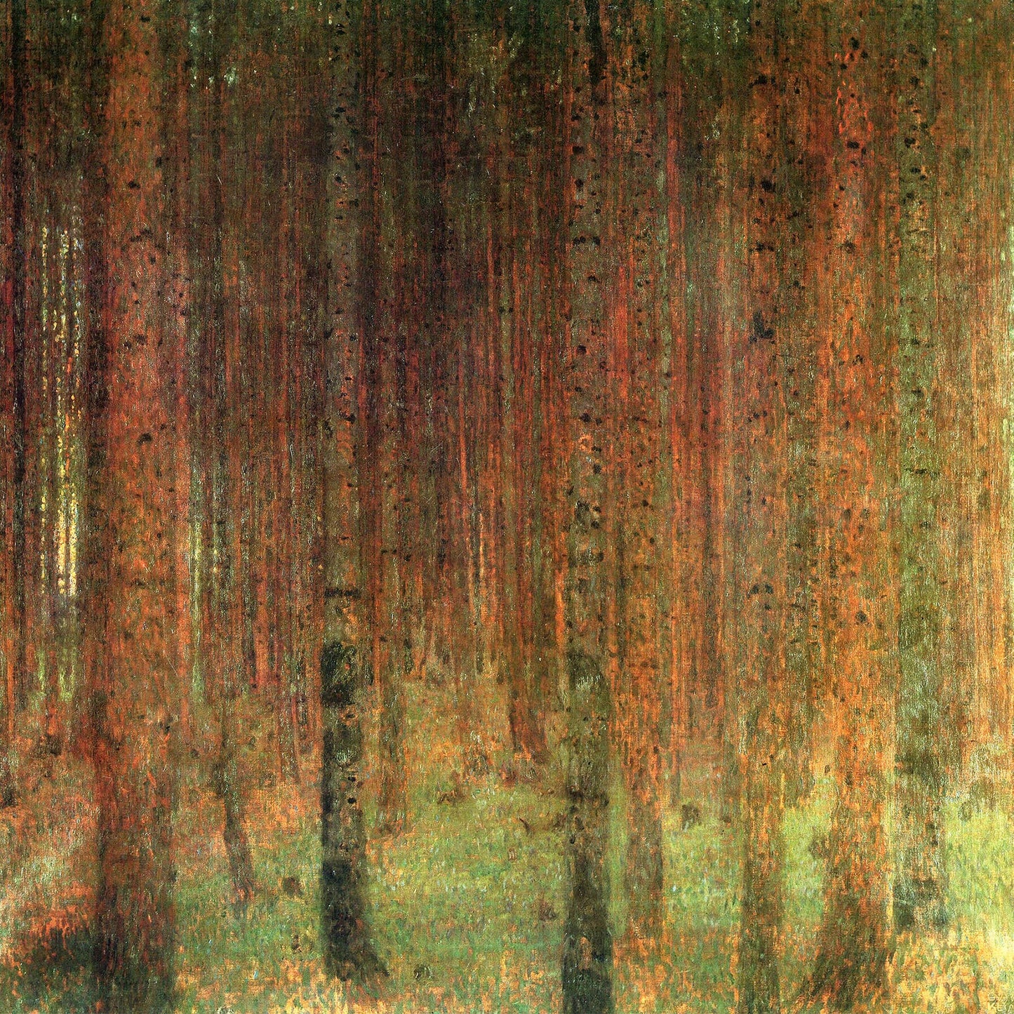 🌲 Forêt de Pins II – Gustav Klimt (vers 1901)