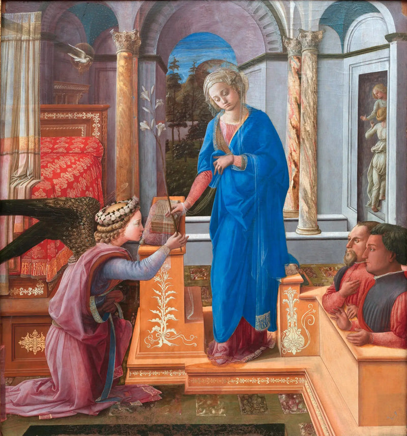 Annonciation aux deux donateurs agenouillés - Fra Filippo Lippi