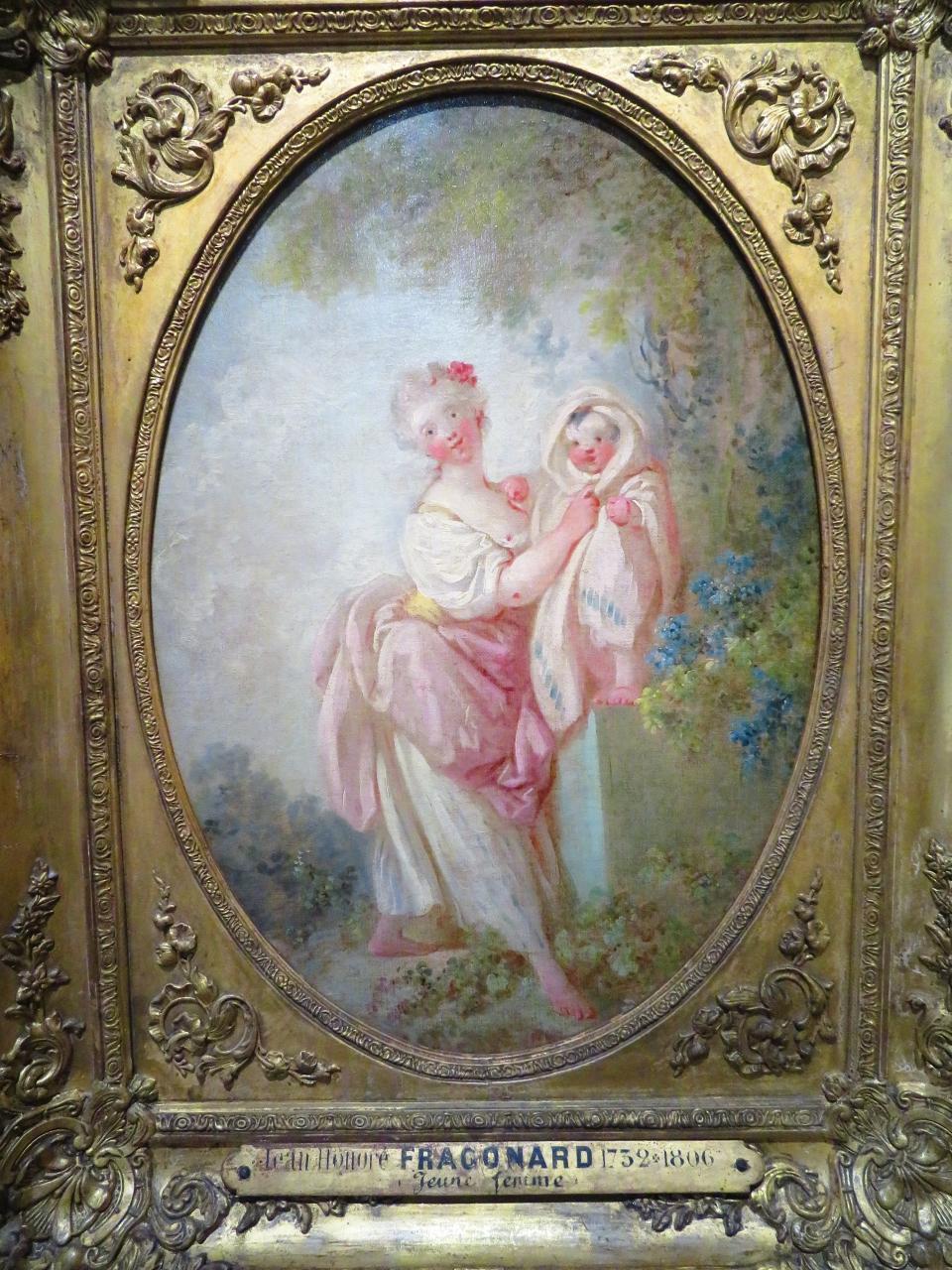 Jeune Femme jouant avec un enfant - Jean-Honoré Fragonard