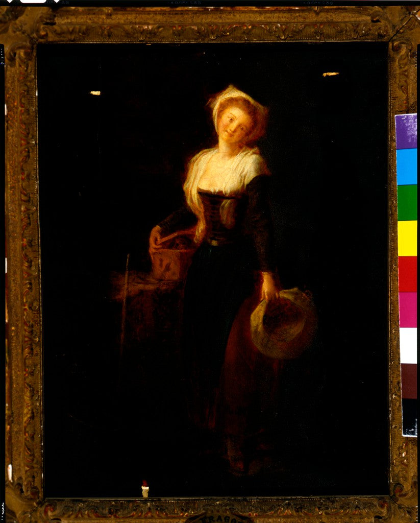 Jeune fille avec une marmotte - Jean-Honoré Fragonard