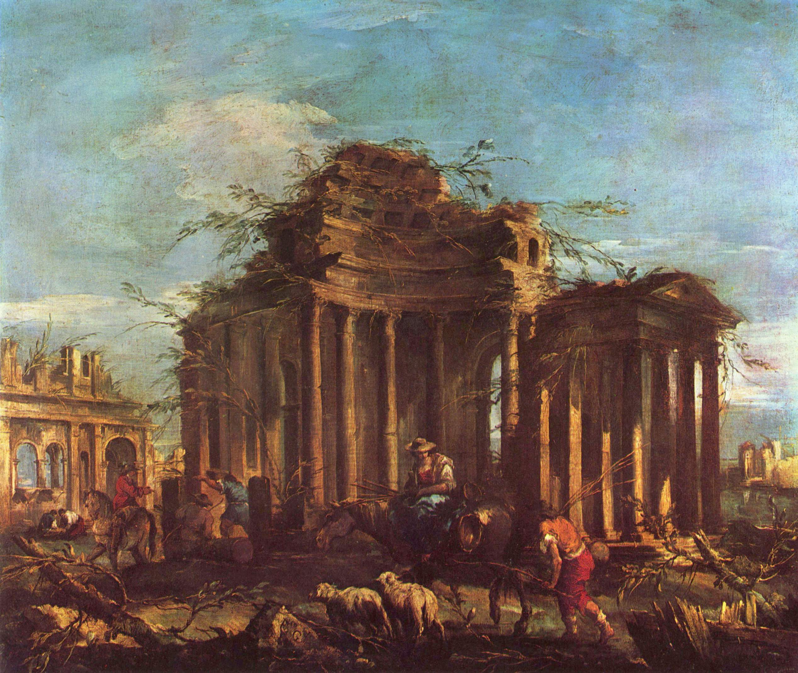 Ruines avec staffage - Francesco Guardi - Alpha Reproduction