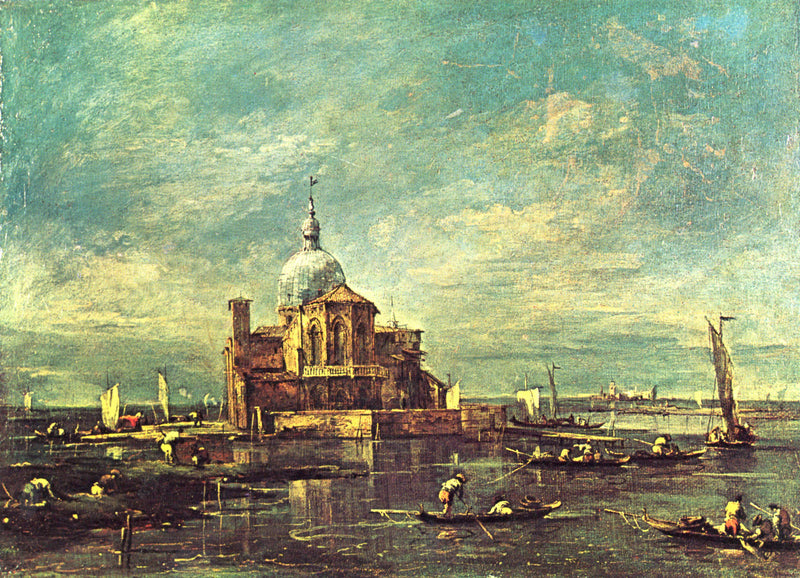 Église sur une petite île lagonaire - Francesco Guardi