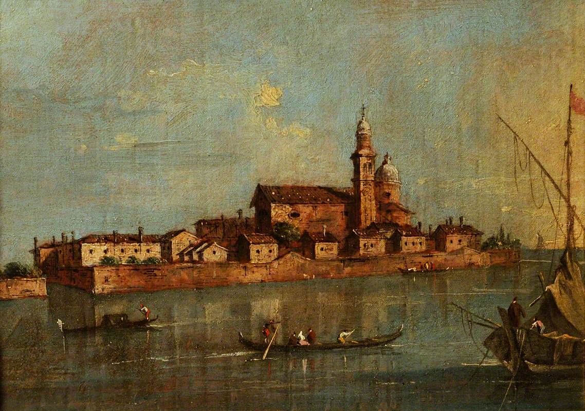 Vue de l'île de San Andrea della Certosa, Venise - Francesco Guardi