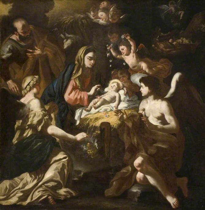 La Nativité avec des anges adorateurs - Francesco Solimena - Alpha Reproduction