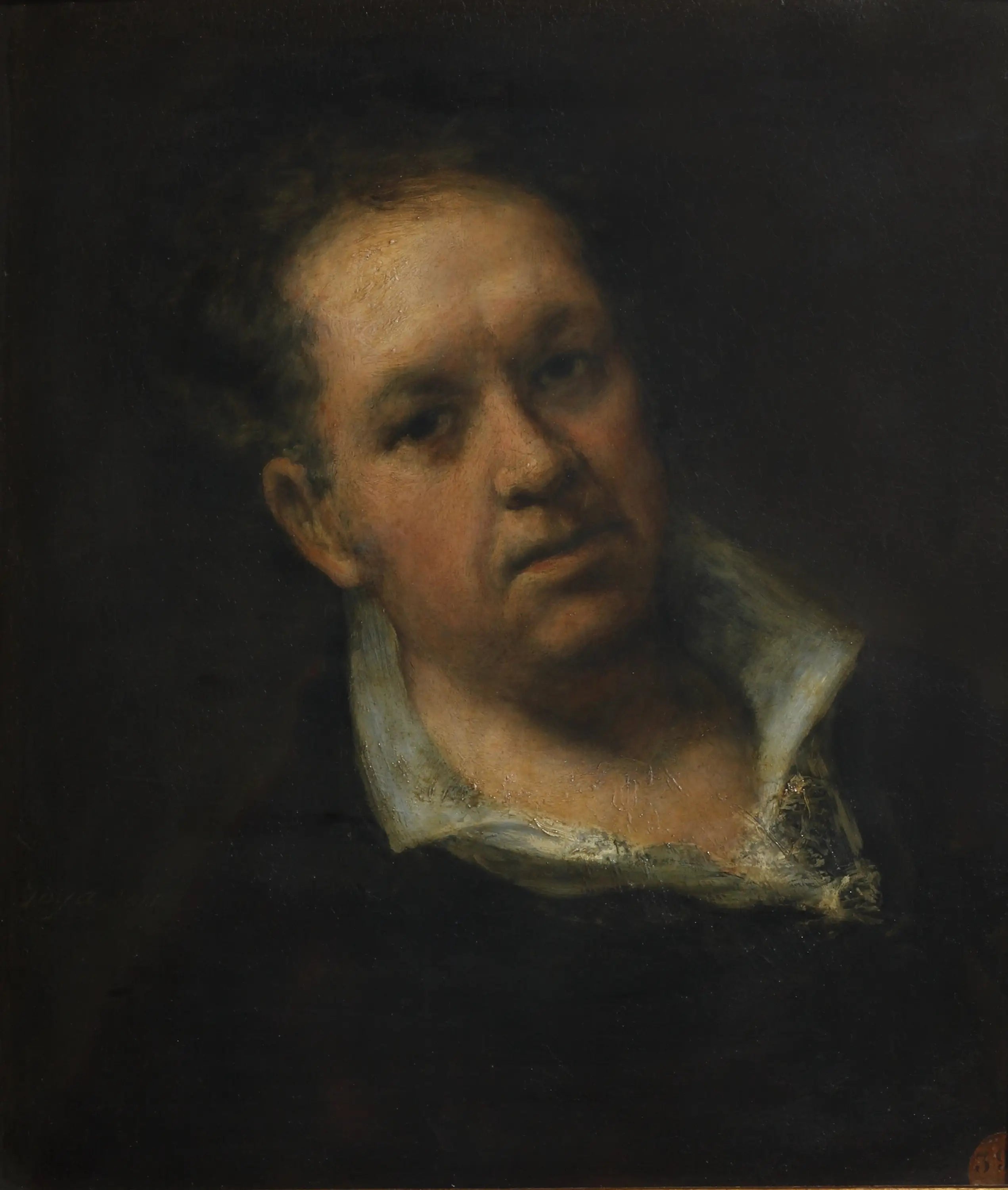 Reproduction du tableau « Autoportrait de Goya - Francisco de Goya » par Alpha Reproduction en peinture à l’huile