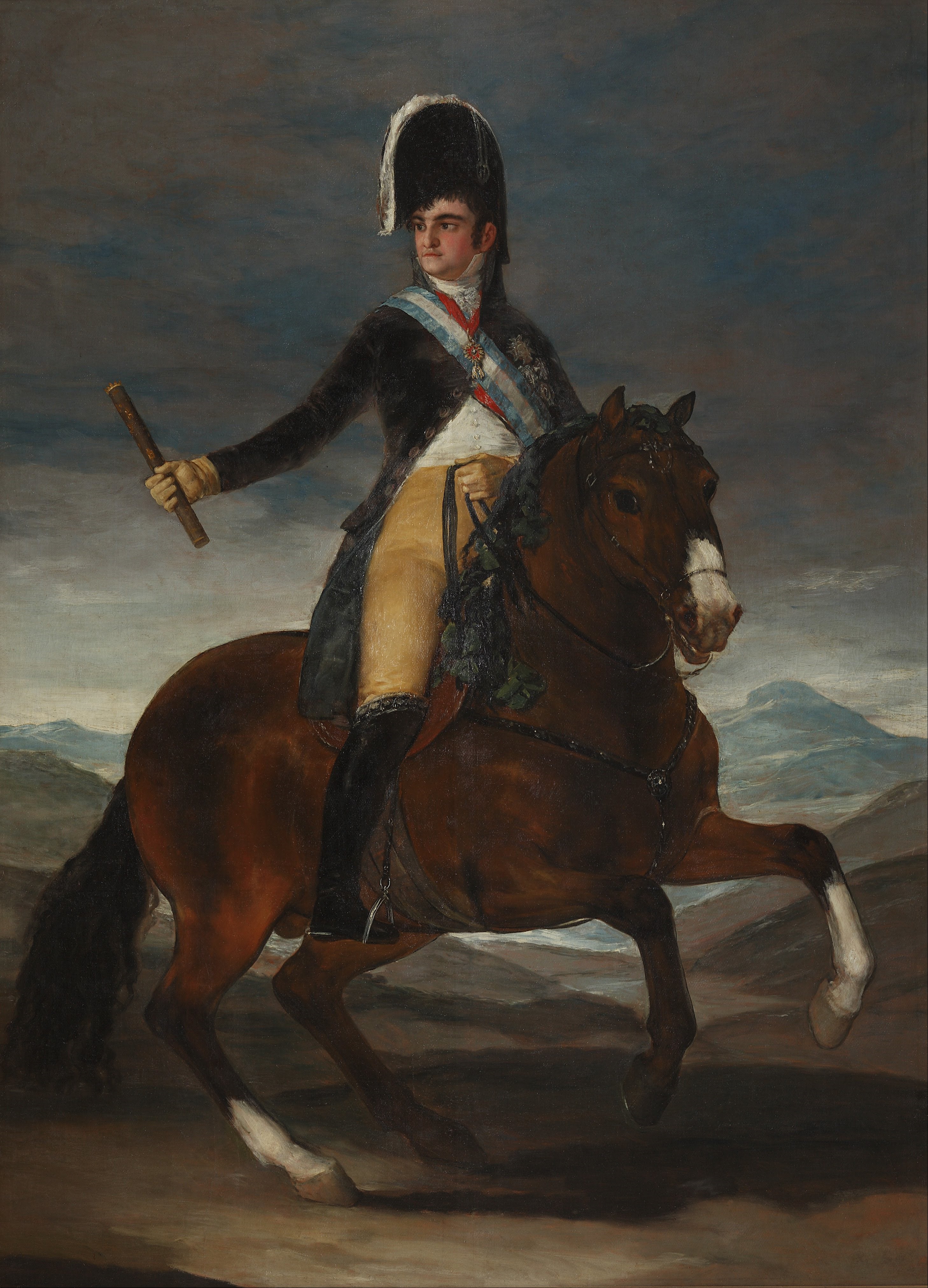 Reproduction du tableau « Portrait équestre de Ferdinand VII - Francisco de Goya » par Alpha Reproduction en peinture à l’huile