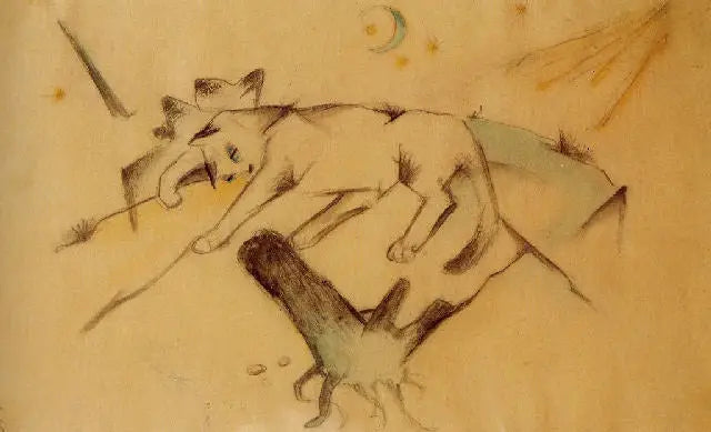 Chats Liegendes - Franz Marc