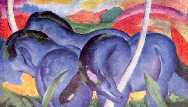 Les Grands Chevaux bleus - Franz Marc