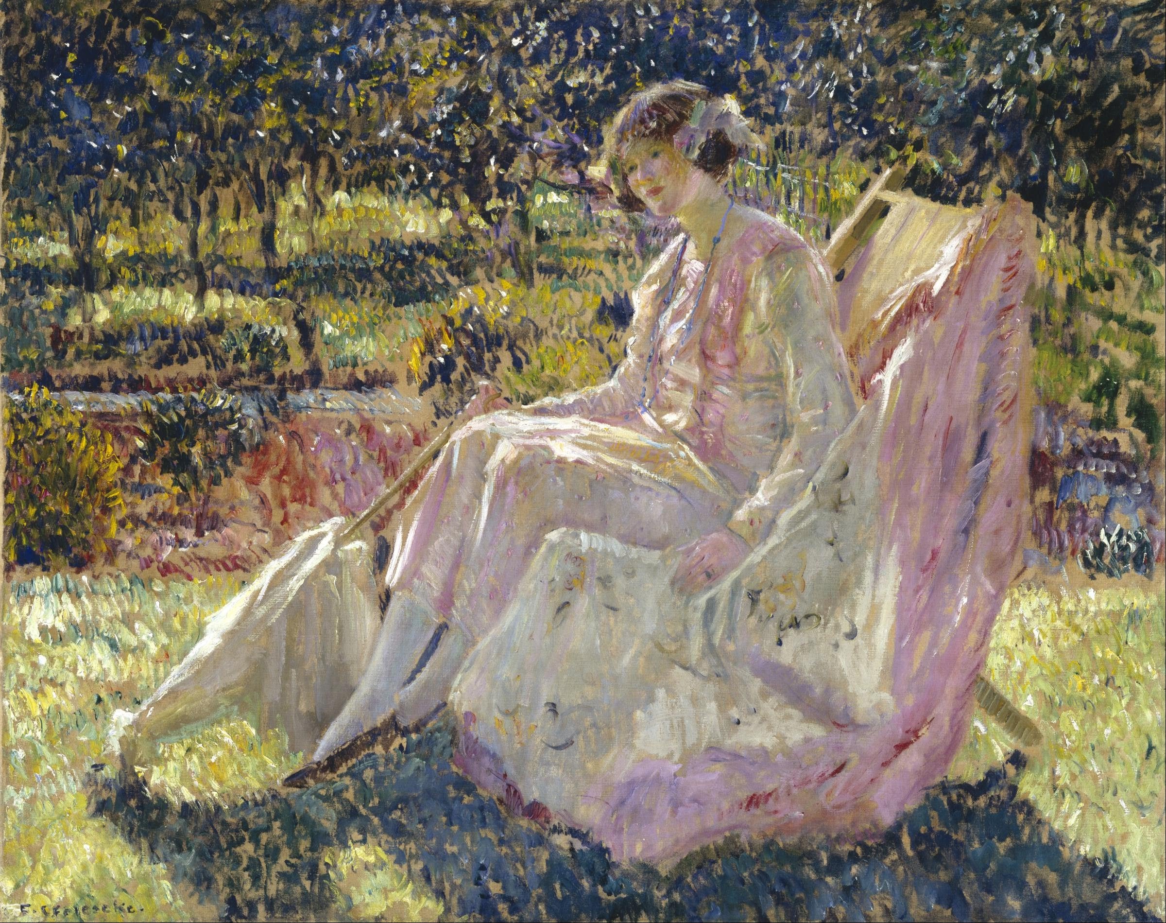 Bain de soleil - Frederick Carl Frieseke