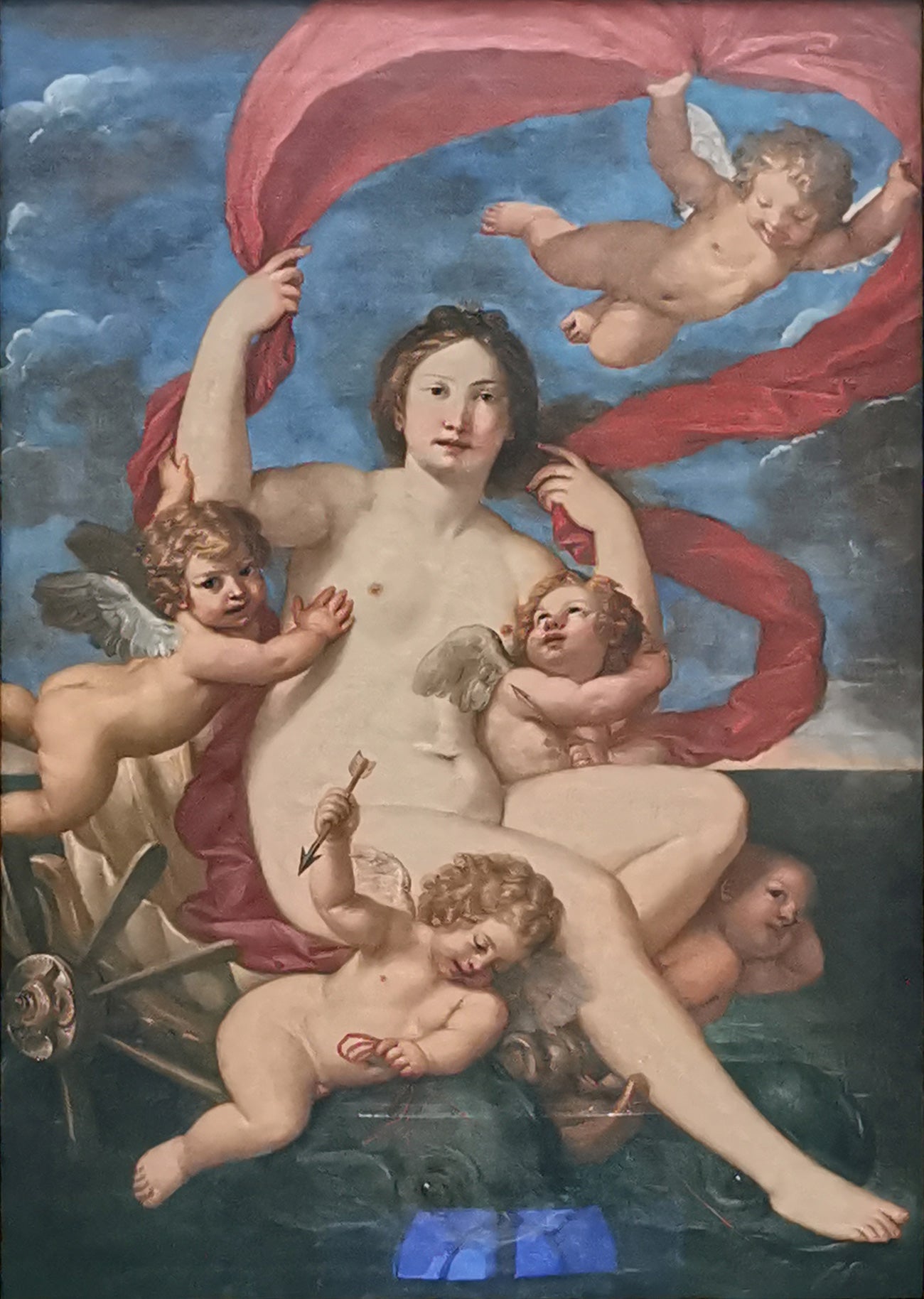 Galatée dans le chariot de coquillages - Francesco Albani