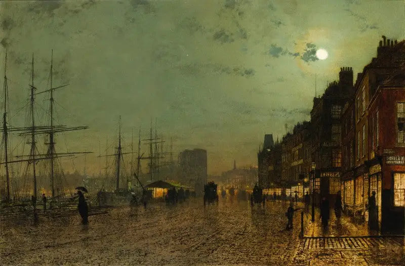 Les quais de Glasgow - John Atkinson Grimshaw