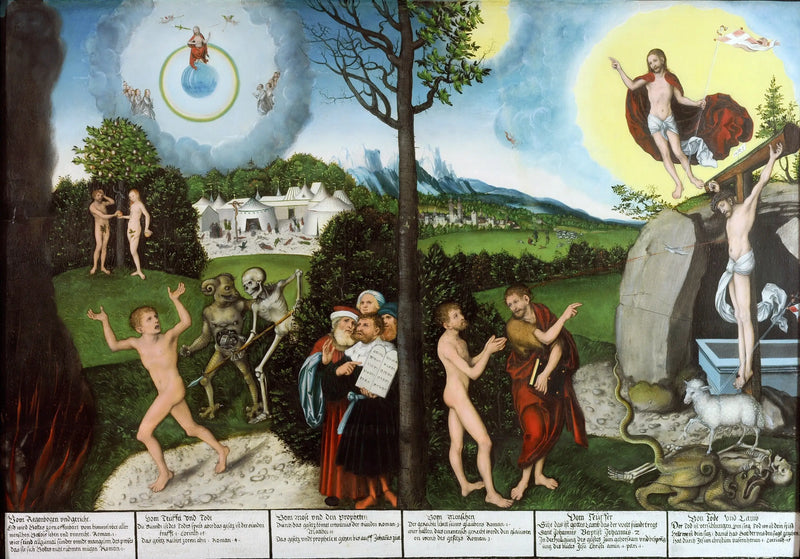 Loi et Évangile - Lucas Cranach the Elder
