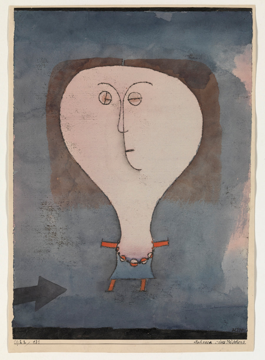 Effroi d'une fille - Paul Klee