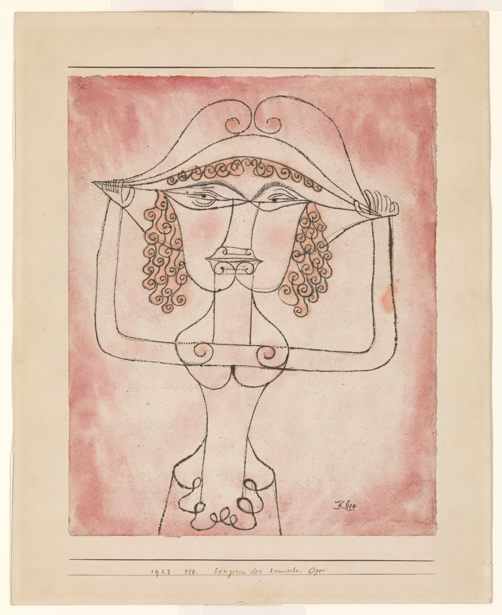 Chanteuse de l'Opéra comique - Paul Klee