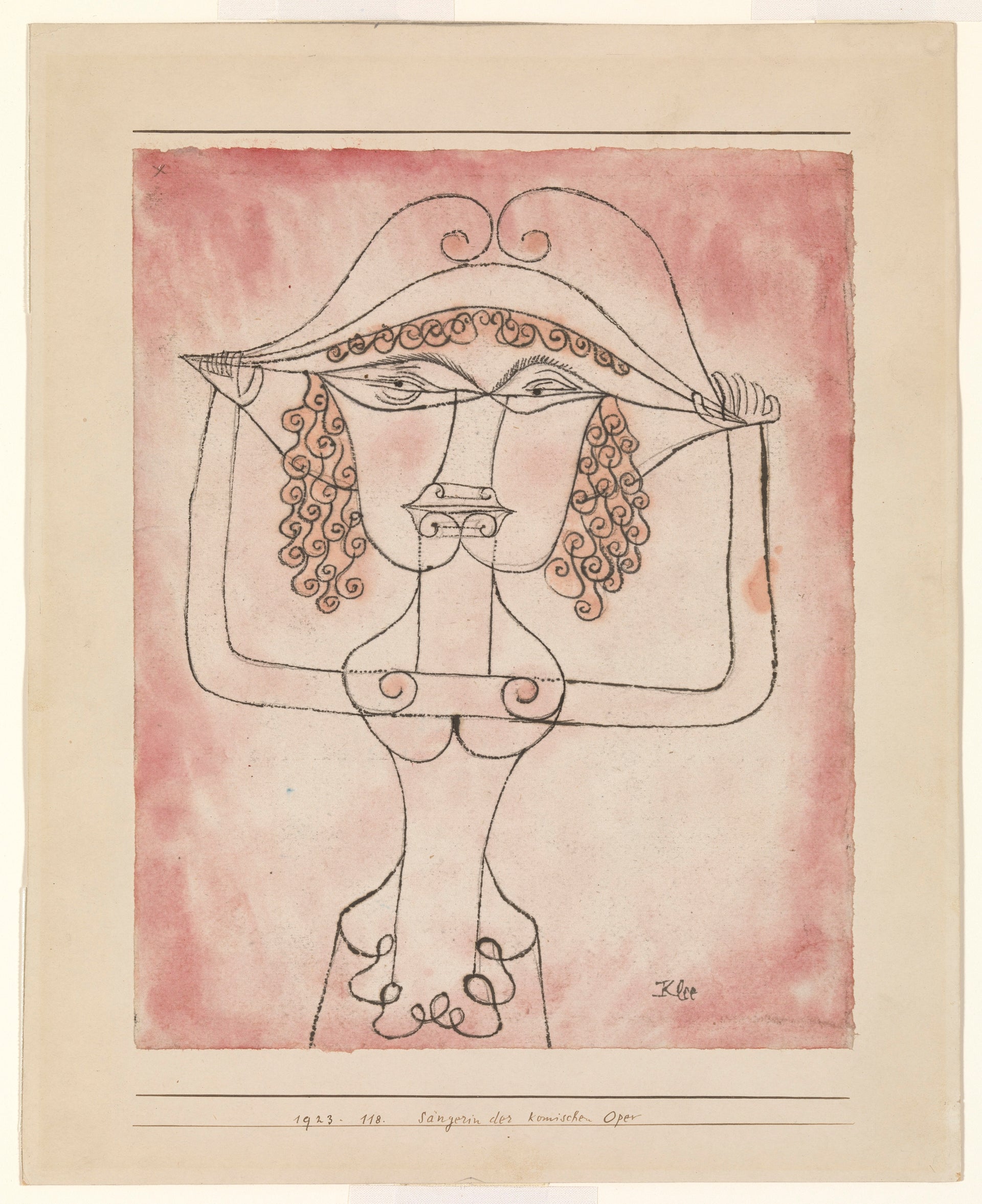 Chanteuse de l'Opéra comique - Paul Klee