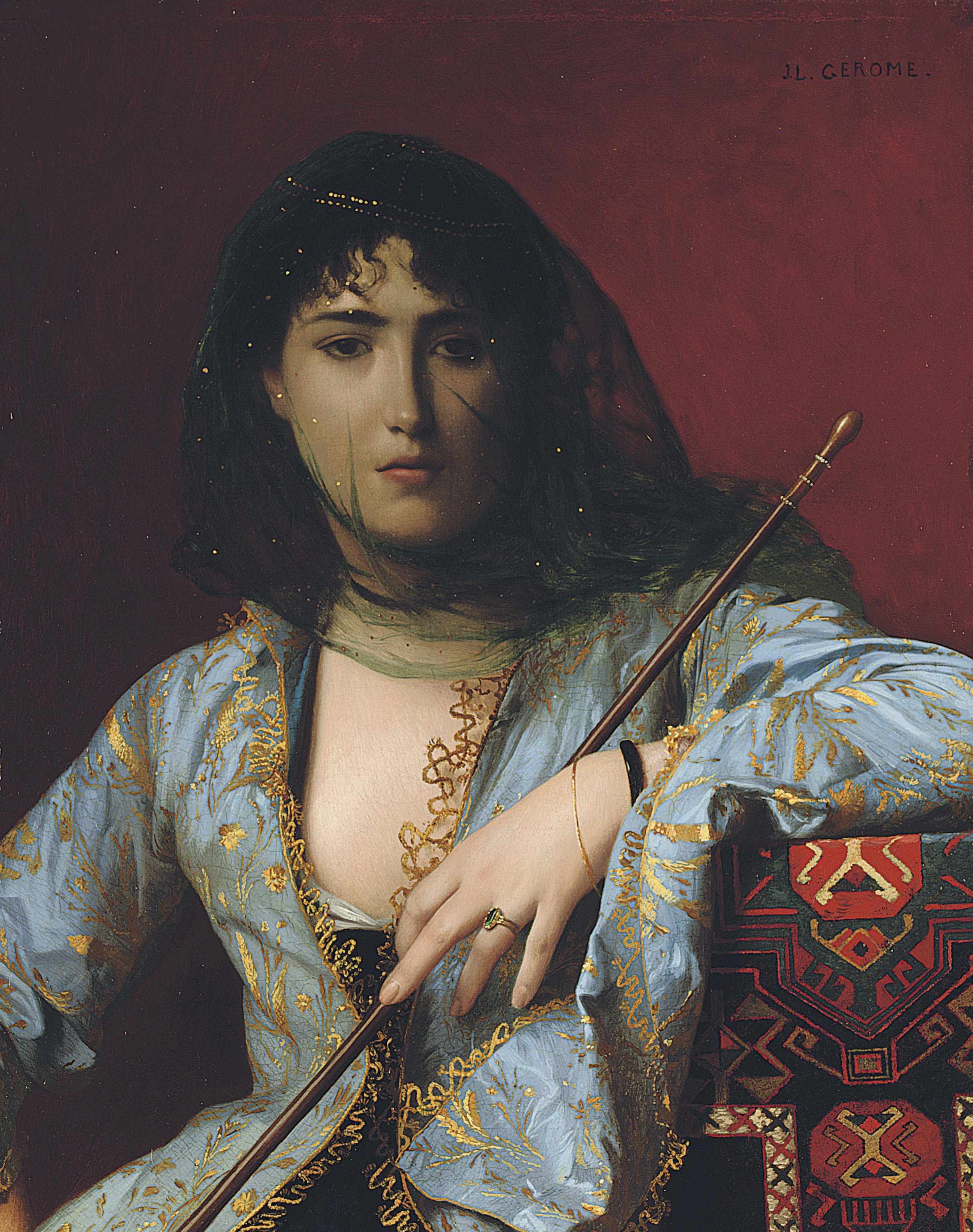 Reproduction du tableau « Femme circassienne voilée - Jean-Léon Gérôme » par Alpha Reproduction en peinture à l’huile