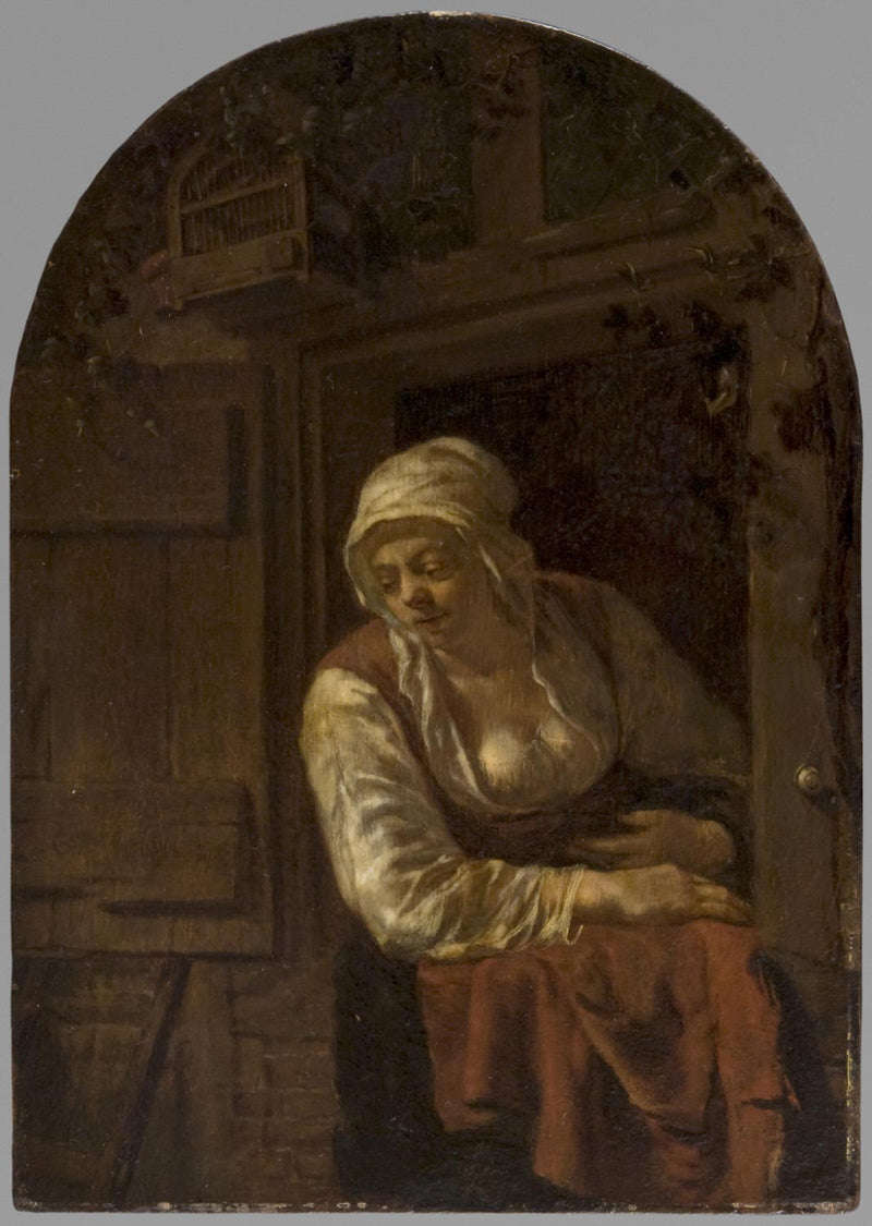 Jeune femme à une fenêtre - Gabriel Metsu