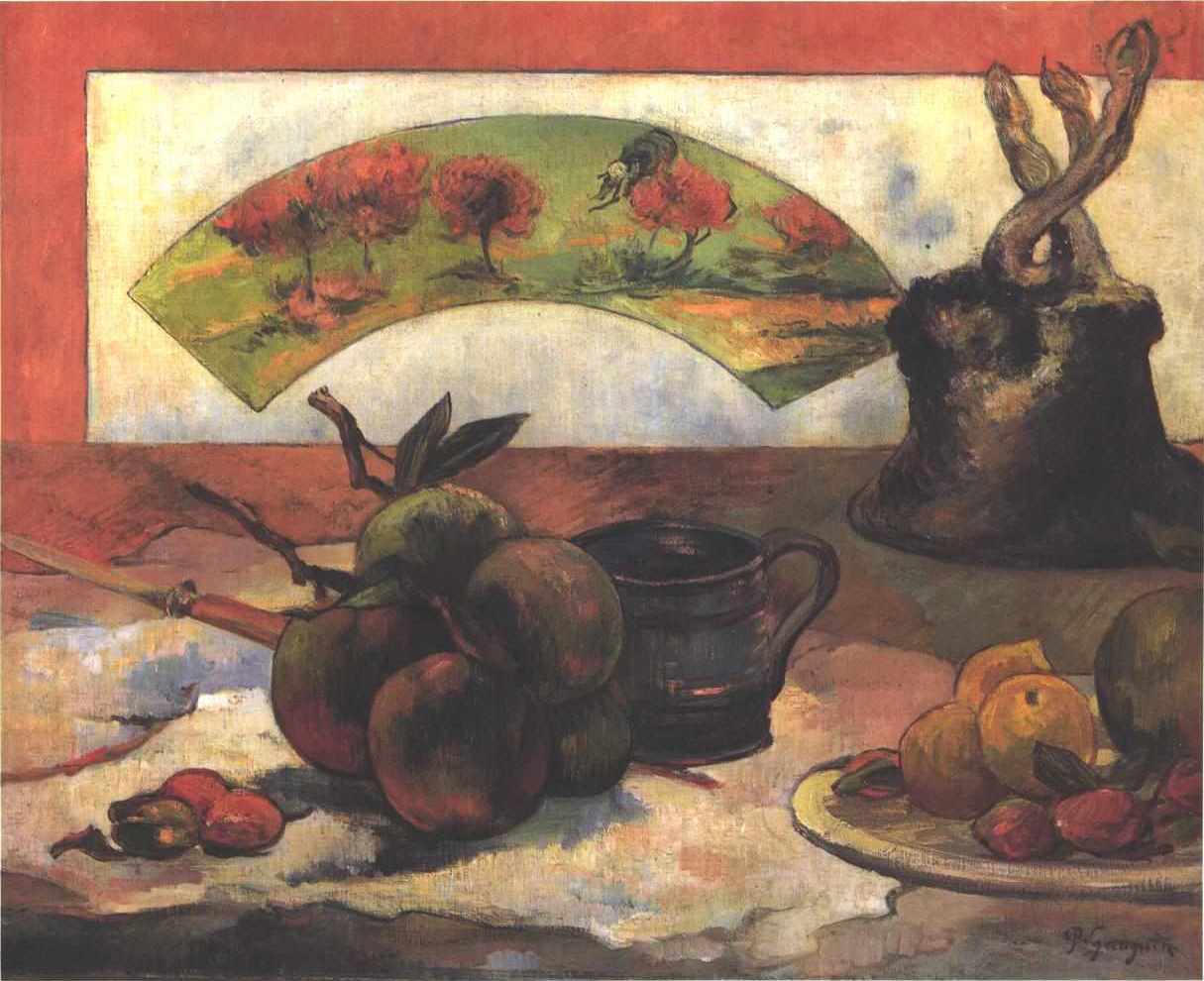Nature morte à l'éventail - Paul Gauguin
