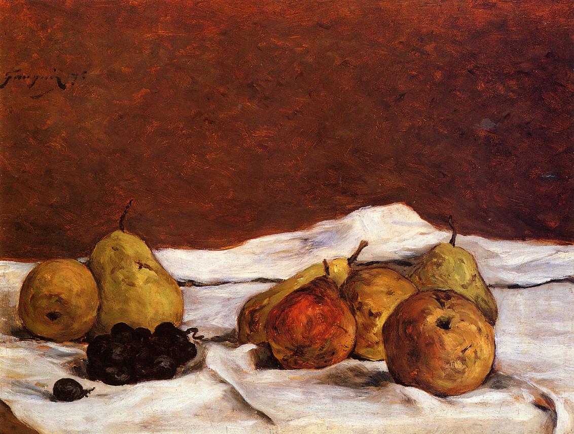 Poires et raisins - Paul Gauguin