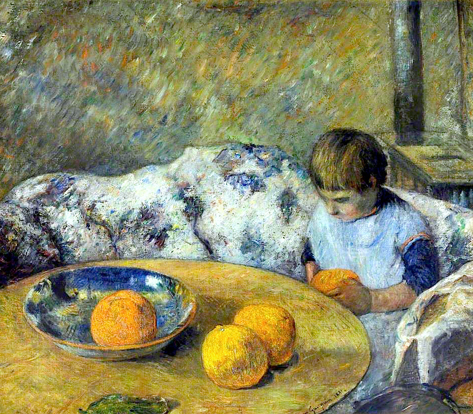 Intérieur avec Aline Gauguin - Paul Gauguin