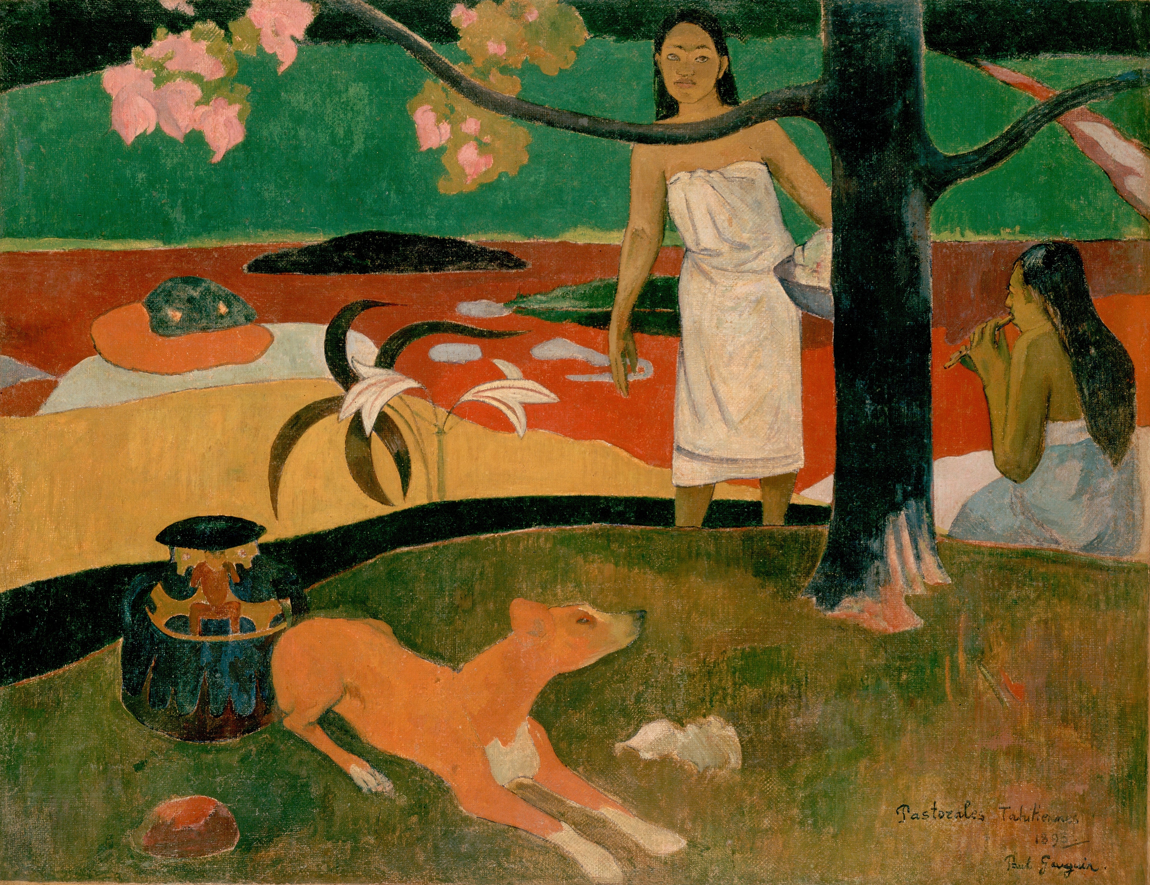 Reproduction du tableau « Pastorales tahitiennes - Paul Gauguin » par Alpha Reproduction en peinture à l’huile