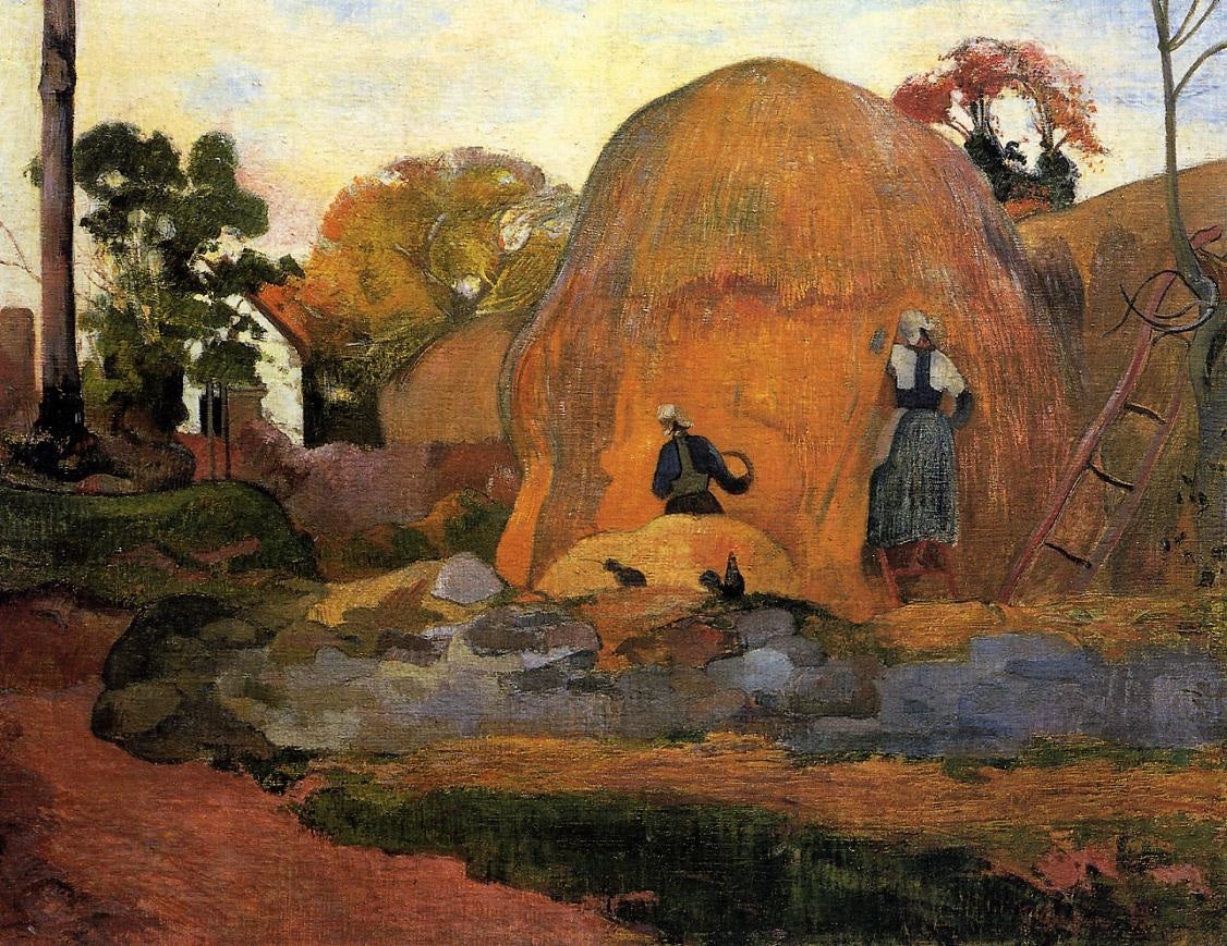Les Meules jaunes - Paul Gauguin