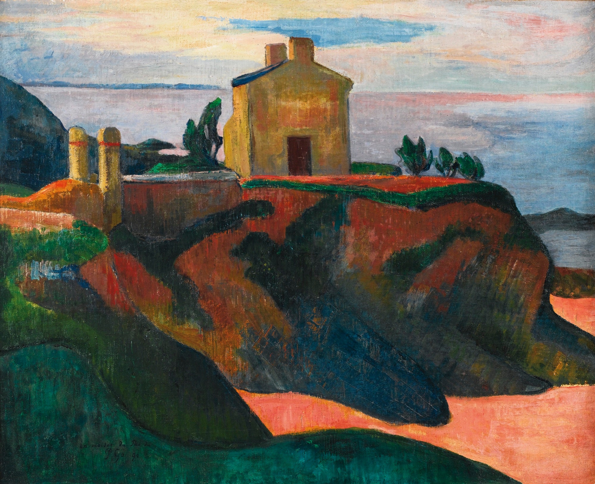 Reproduction du tableau « La Maison du Pan-du - Paul Gauguin » par Alpha Reproduction en peinture à l’huile
