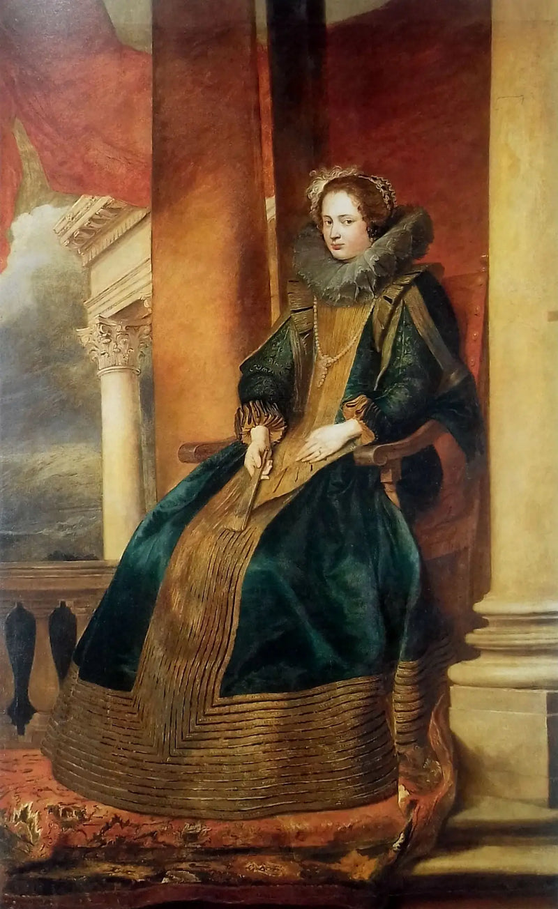 Portrait d'une femme génoise assise - Antoine van Dyck