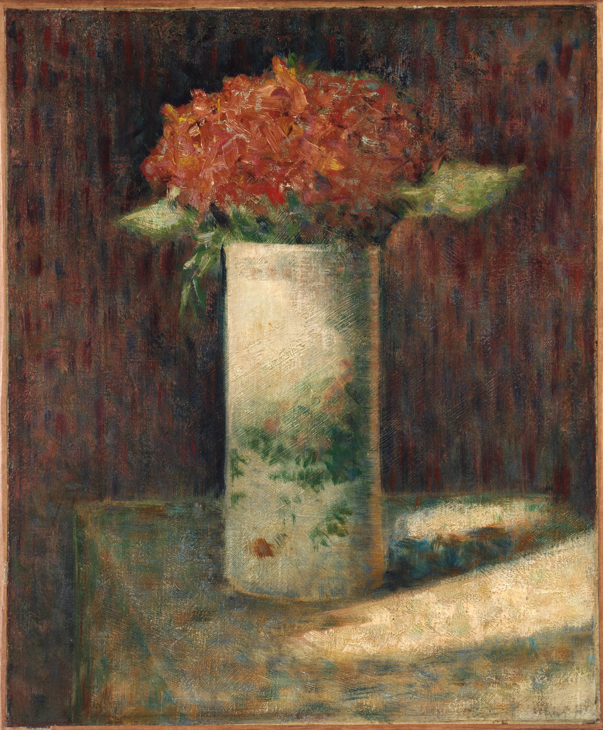 Reproduction du tableau « Vase de Fleurs - Georges Seurat » par Alpha Reproduction en peinture à l’huile