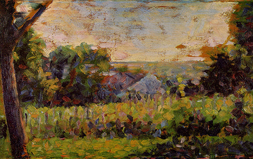 Reproduction du tableau « Vers le bourg - Georges Seurat » par Alpha Reproduction en peinture à l’huile