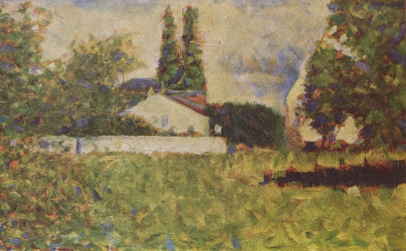 Maison parmi les arbres - Georges Seurat