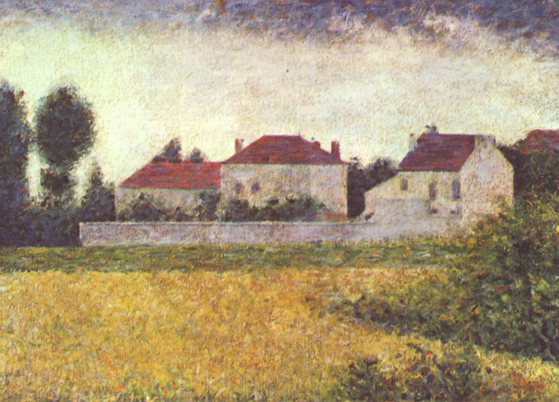 Ville d'Avray, maisons blanches - Georges Seurat