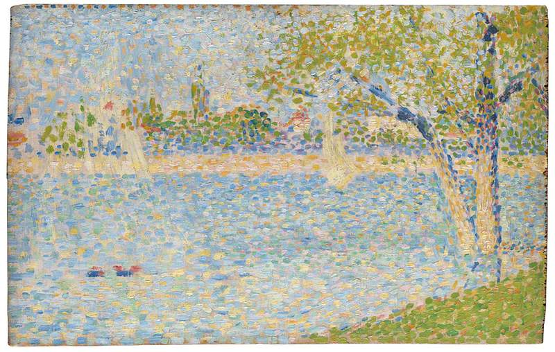 Reproduction du tableau « La Seine vue depuis la Grande Jatte - Georges Seurat » par Alpha Reproduction en peinture à l’huile