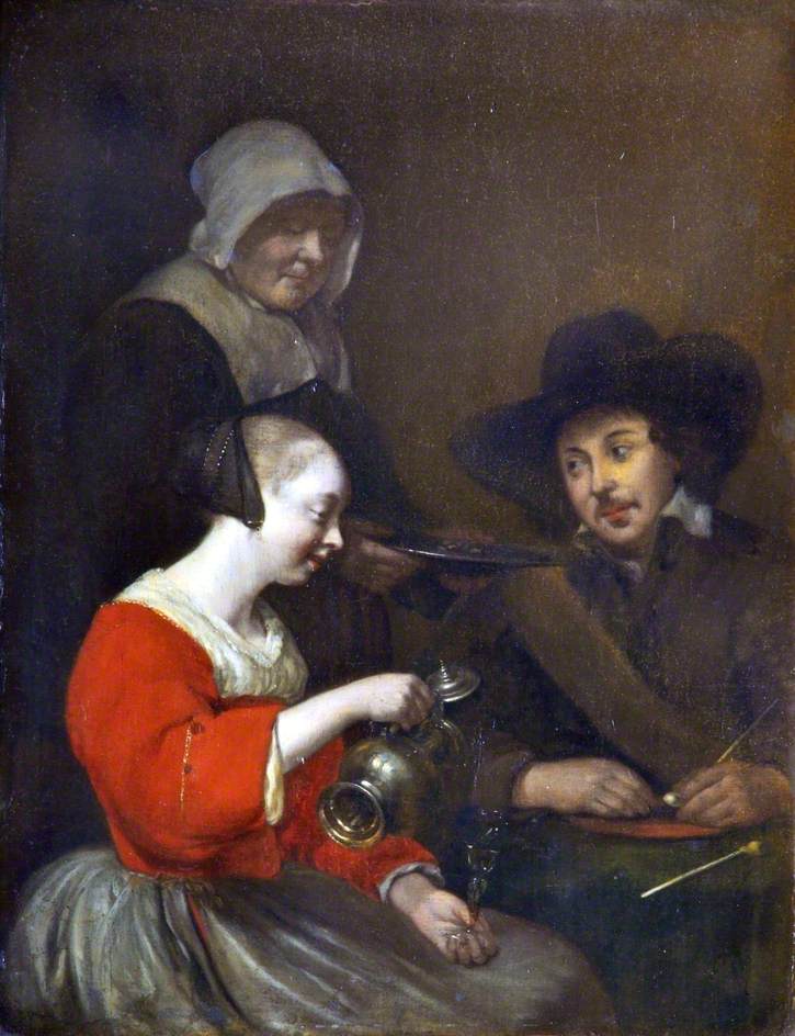 Femme versant du vin - Gerard ter Borch