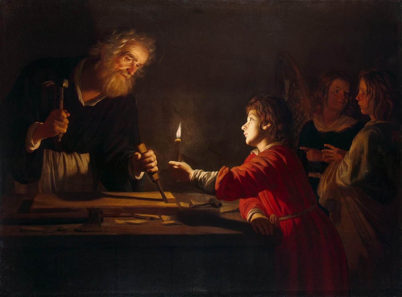 L'enfance du Christ - Gerrit van Honthorst