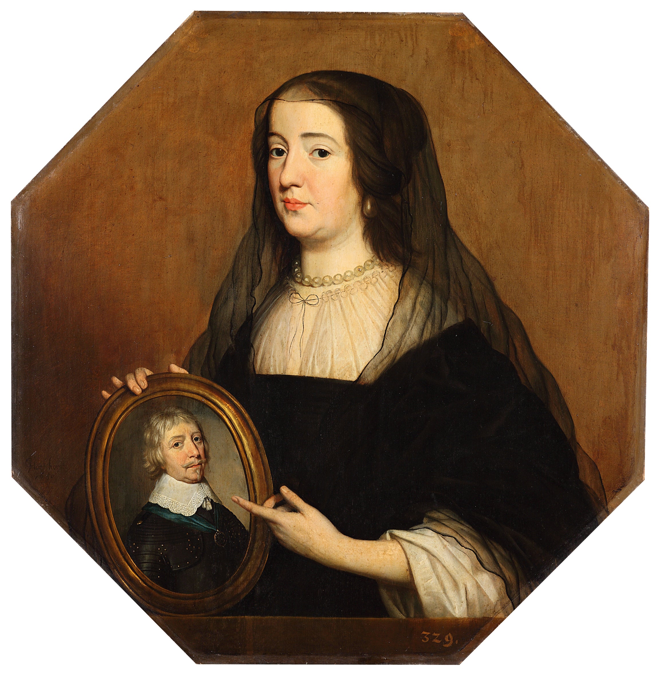 Portrait d'Amalia van Solms (1602-1675) - Gerrit van Honthorst