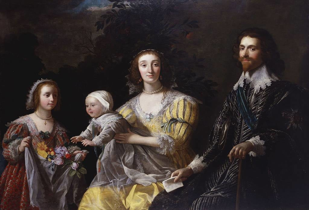 George Villiers, 1er duc de Buckingham (1592-1628) avec sa famille - Gerrit van Honthorst