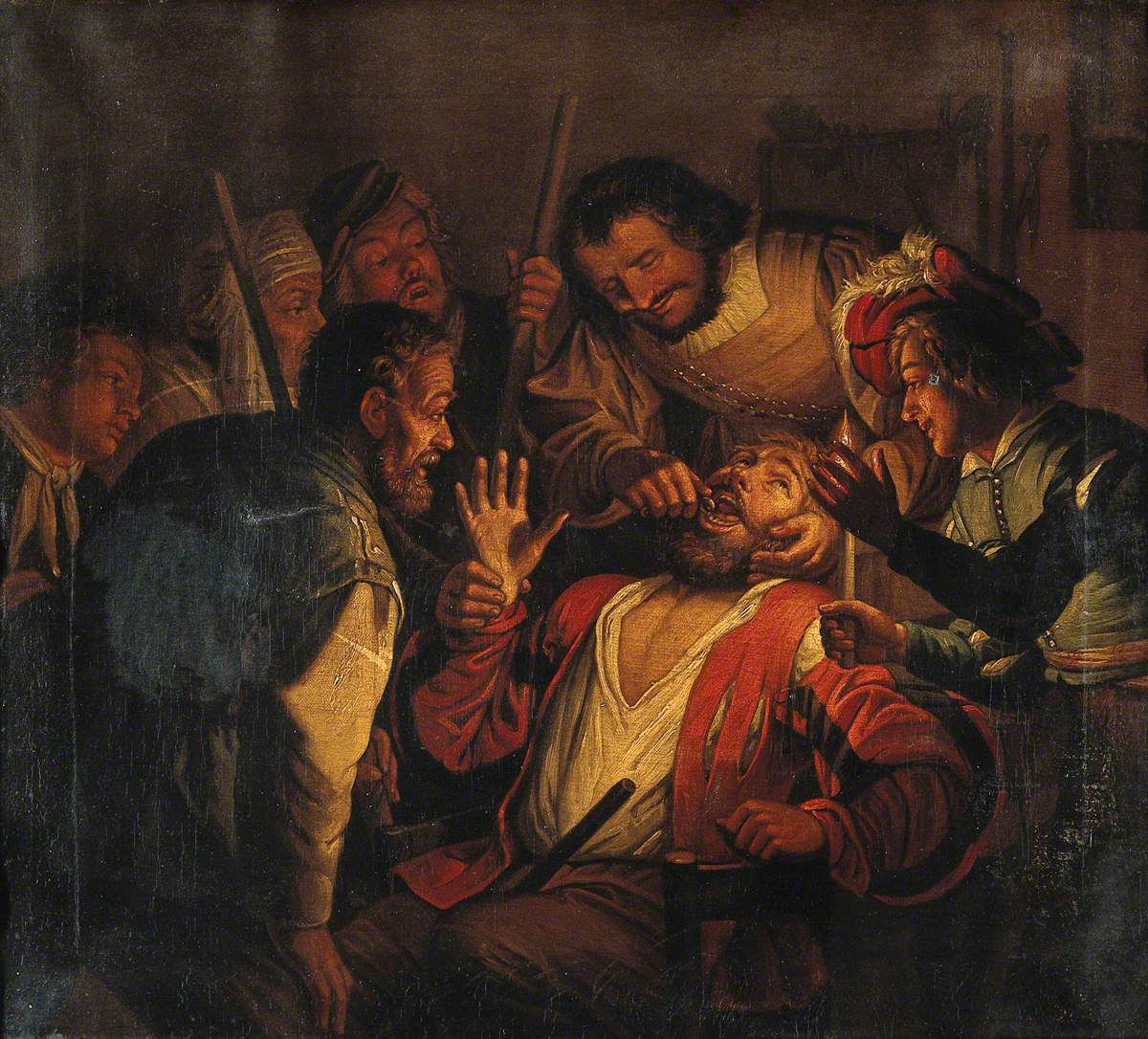 Un chirurgien extrayant une dent - Gerrit van Honthorst