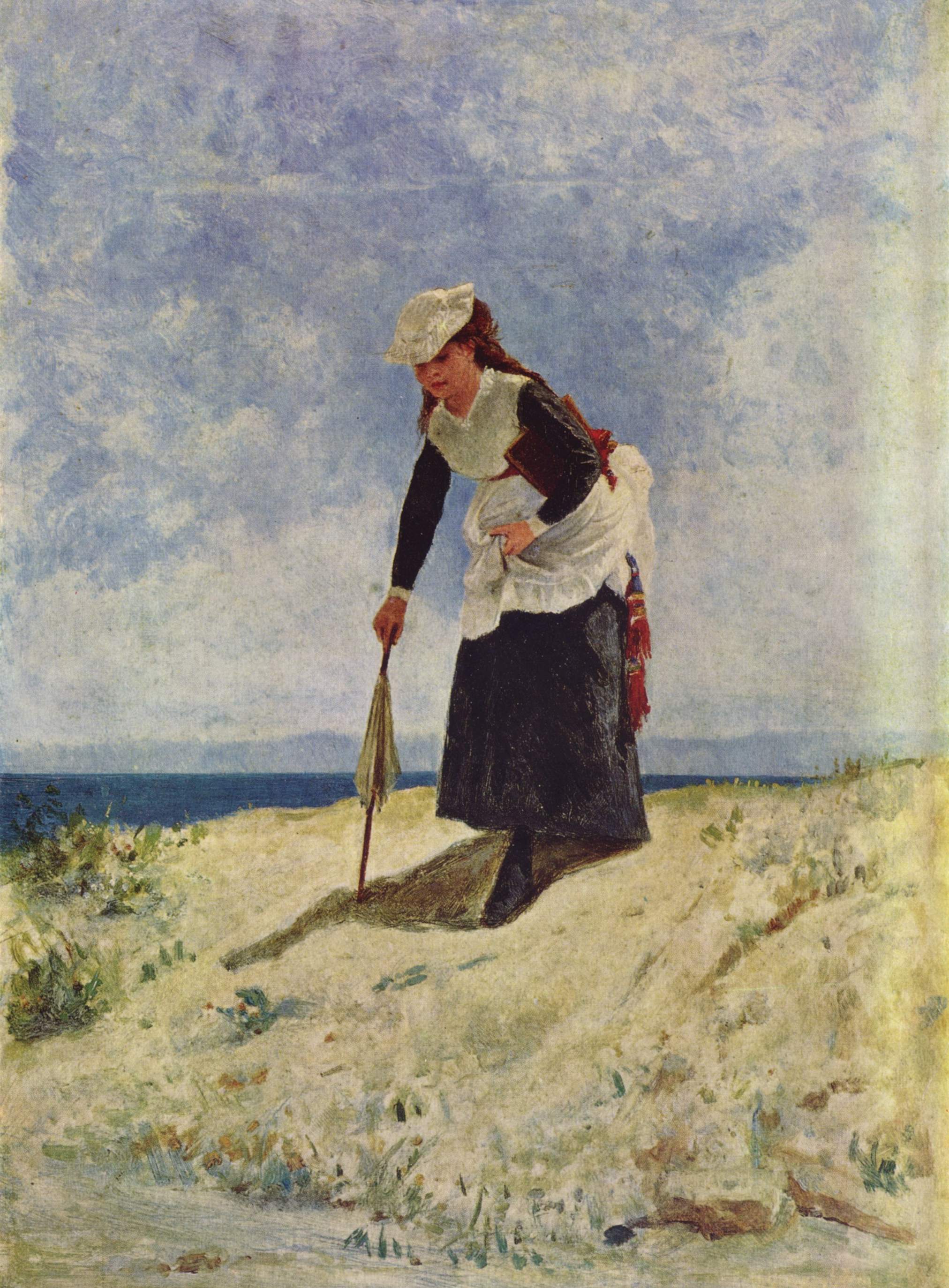 Femme sur le sable - Giuseppe De Nittis