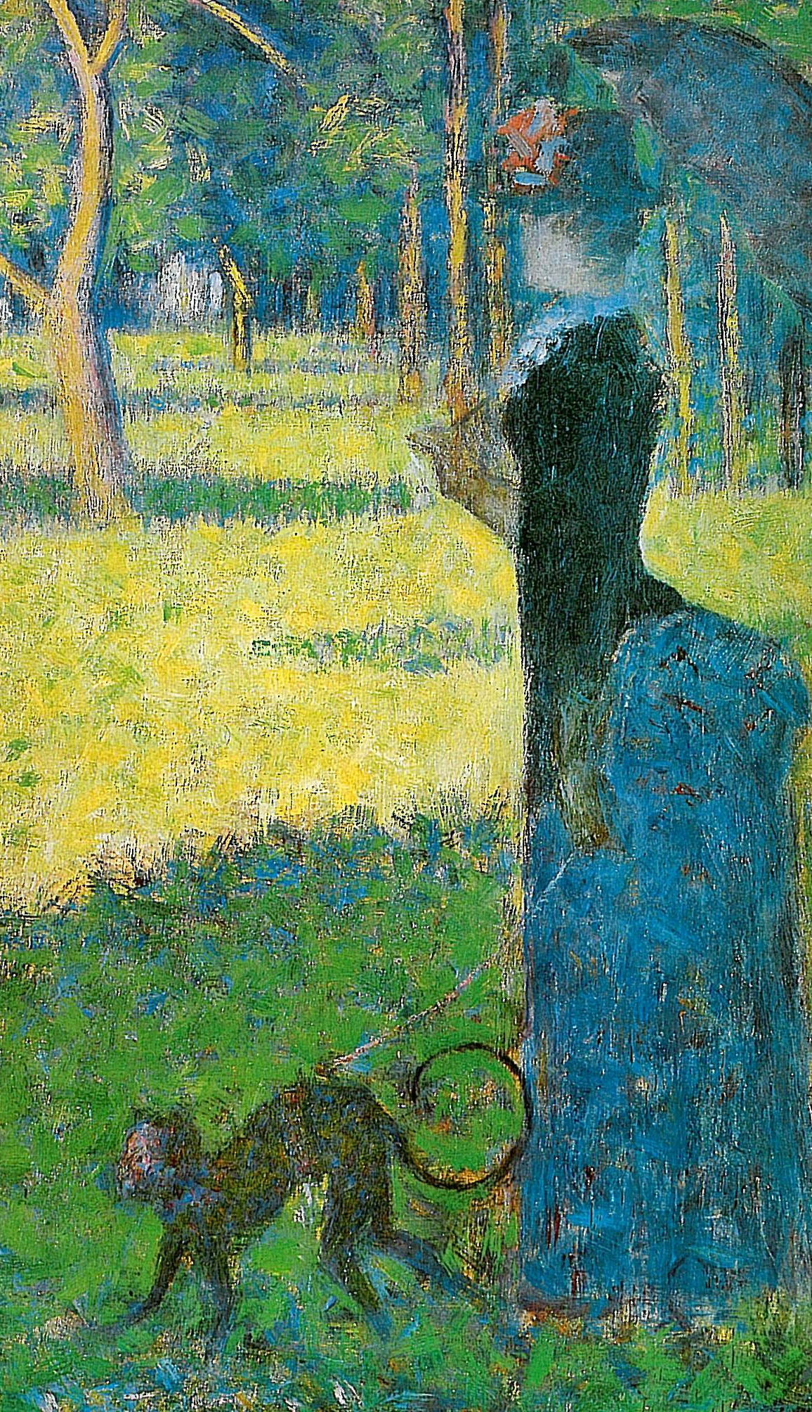 Reproduction du tableau « Femme avec un singe - Georges Seurat » par Alpha Reproduction en peinture à l’huile