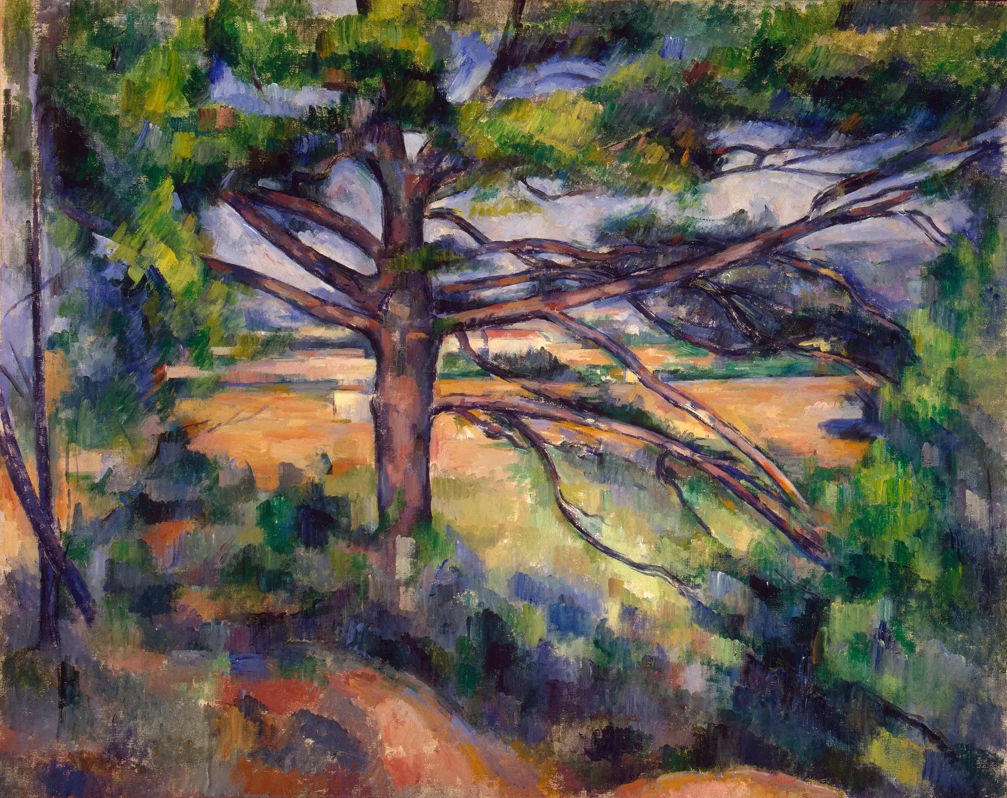 Reproduction du tableau « Grand pin et terres rouges - Paul Cézanne » par Alpha Reproduction en peinture à l’huile