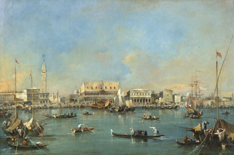 La Piazzetta et le quai des Esclavons - Francesco Guardi