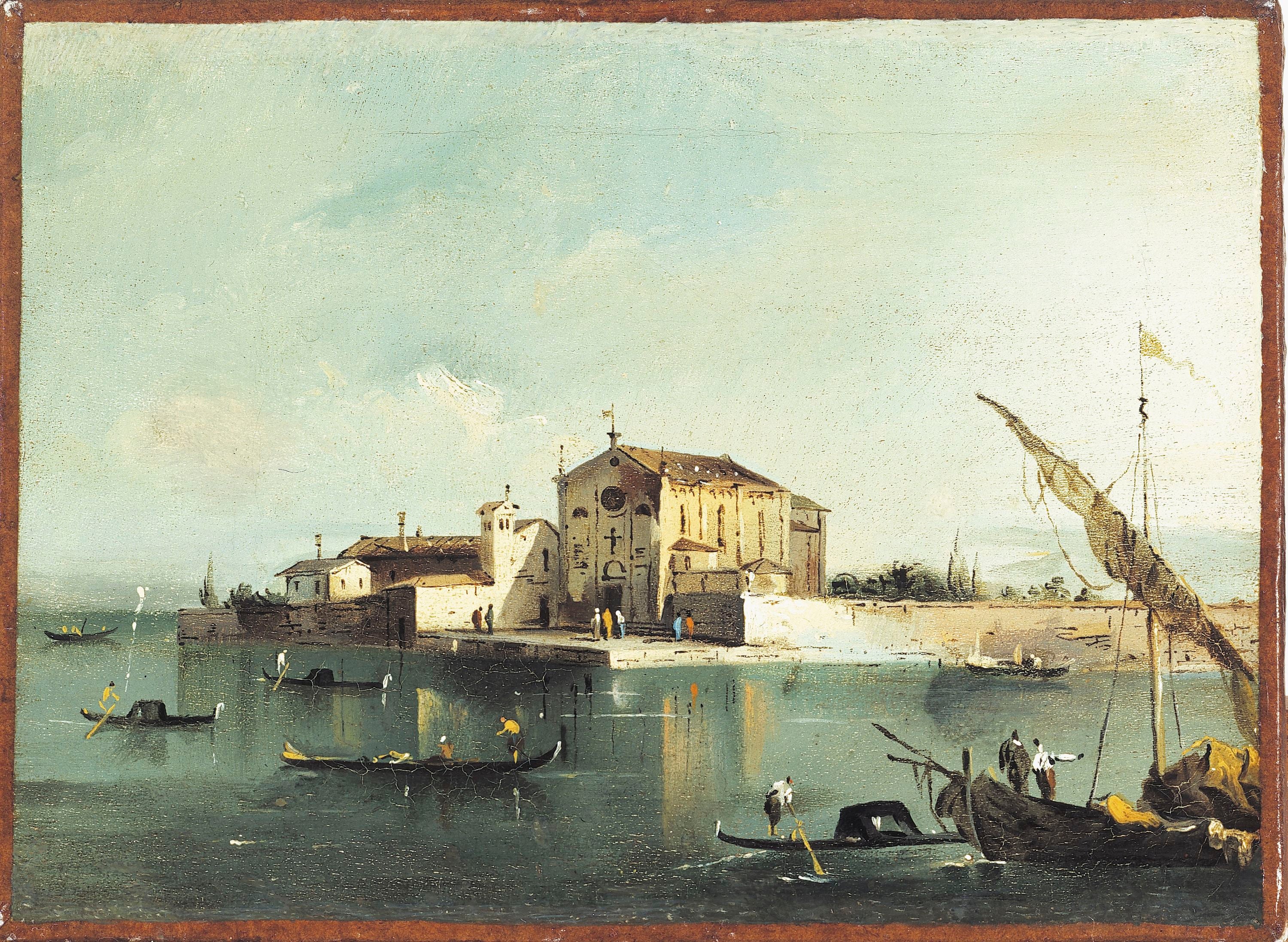 Vue de l'île de San Cristoforo di Murano - Francesco Guardi