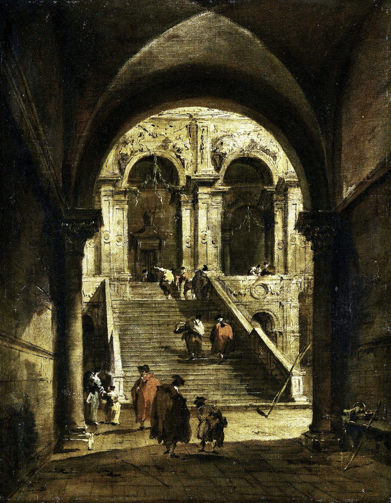 Escalier du palais - Francesco Guardi